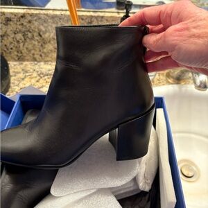 Stuart Weitzman black boots back zip 6.5